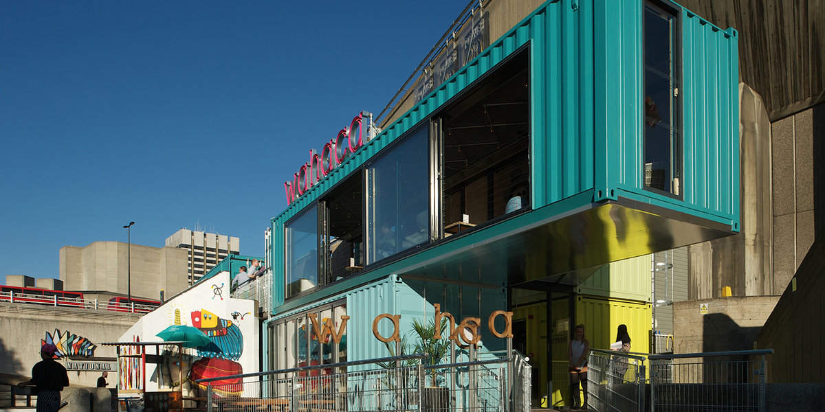 wahaca southbank experiment: shipping container restaurant